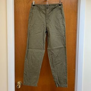 Uniqlo Army Green Straight Leg Pants